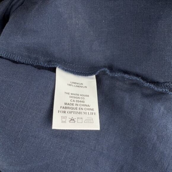 SYMPLI 100% Linen Sleeveless Top Sz XS Blue - Picture 4 of 4